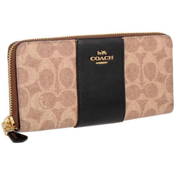 Coach Handbags - COACH 73739 Signature Slim Accordion ZA Wallet NWT